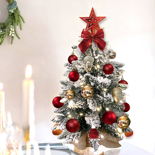 Snowy Wonder Mini Christmas Tree – 2ft Tabletop Holiday Delight