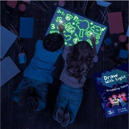 Glow & Go Drawing Pad – Magical 3D Light-Up Sketchpad for Creative Kids!