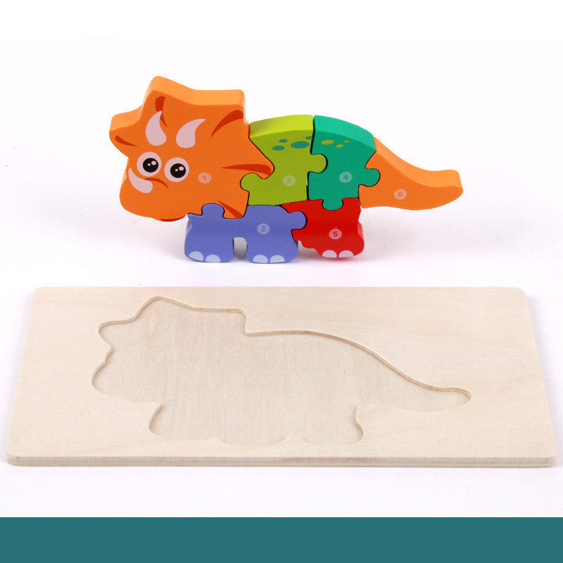 Children's Educational Toys Wooden Three-dimensional Montessori