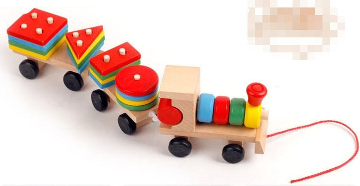 Rainbow Stacker Express - Wooden Learning Train for Early Learners!