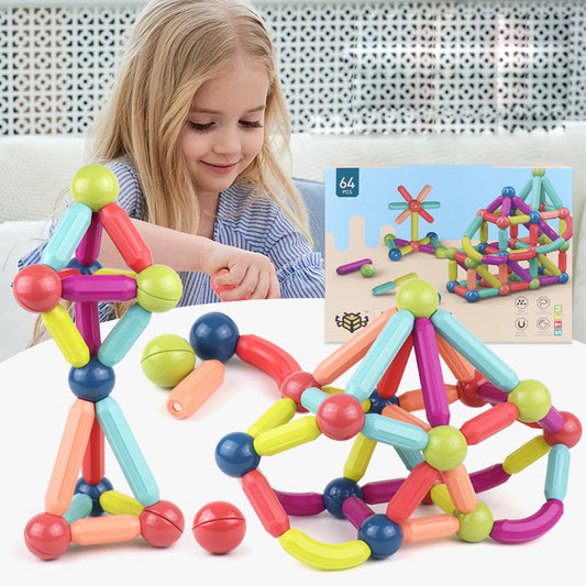 MagnaStix Builders – Creative Magnetic Stick Building Set for Kids!