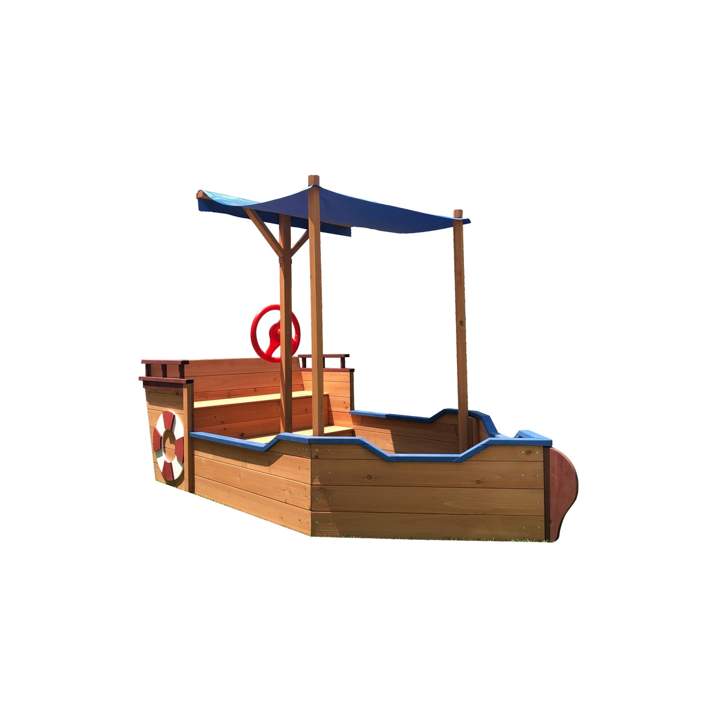 Wooden Sandbox With Storage Bench And Seat, Outdoor Toys For Children Aged 3-8 Years