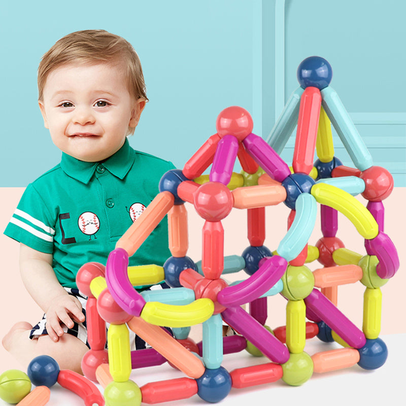 MagnaStix Builders – Creative Magnetic Stick Building Set for Kids!