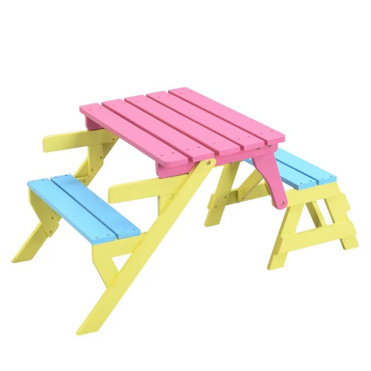 KID'S MULTI-FUNCTIONAL ARM CHAIR,TABLE 2 BENCHES