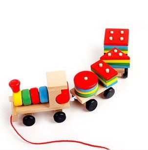 Rainbow Stacker Express - Wooden Learning Train for Early Learners!