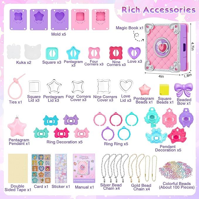 Princess Sparkle DIY Jewelry Kit – Magical Creations for Little Designers!