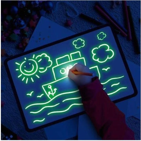 Glow & Go Drawing Pad – Magical 3D Light-Up Sketchpad for Creative Kids!