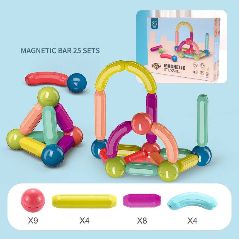 MagnaStix Builders – Creative Magnetic Stick Building Set for Kids!